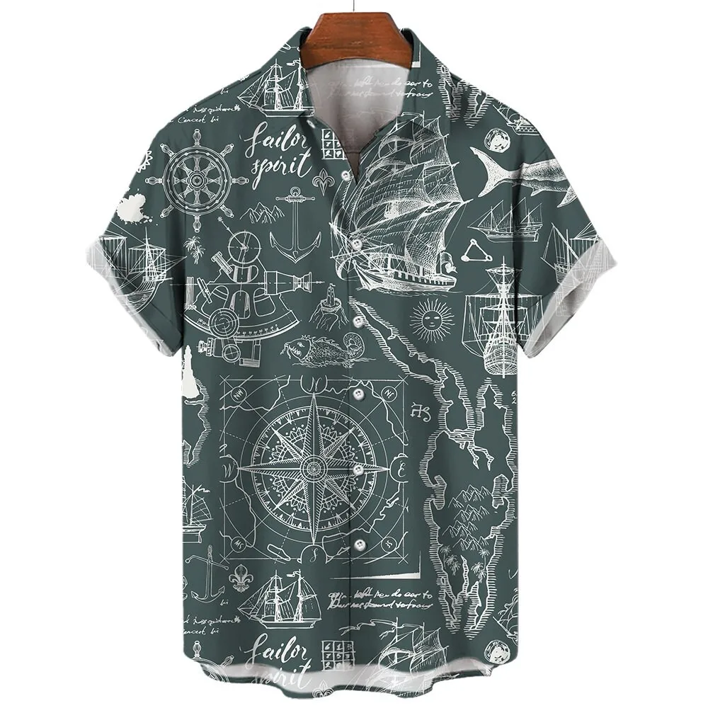 

Men's Aloha Shirt vacation-shirt Style 5