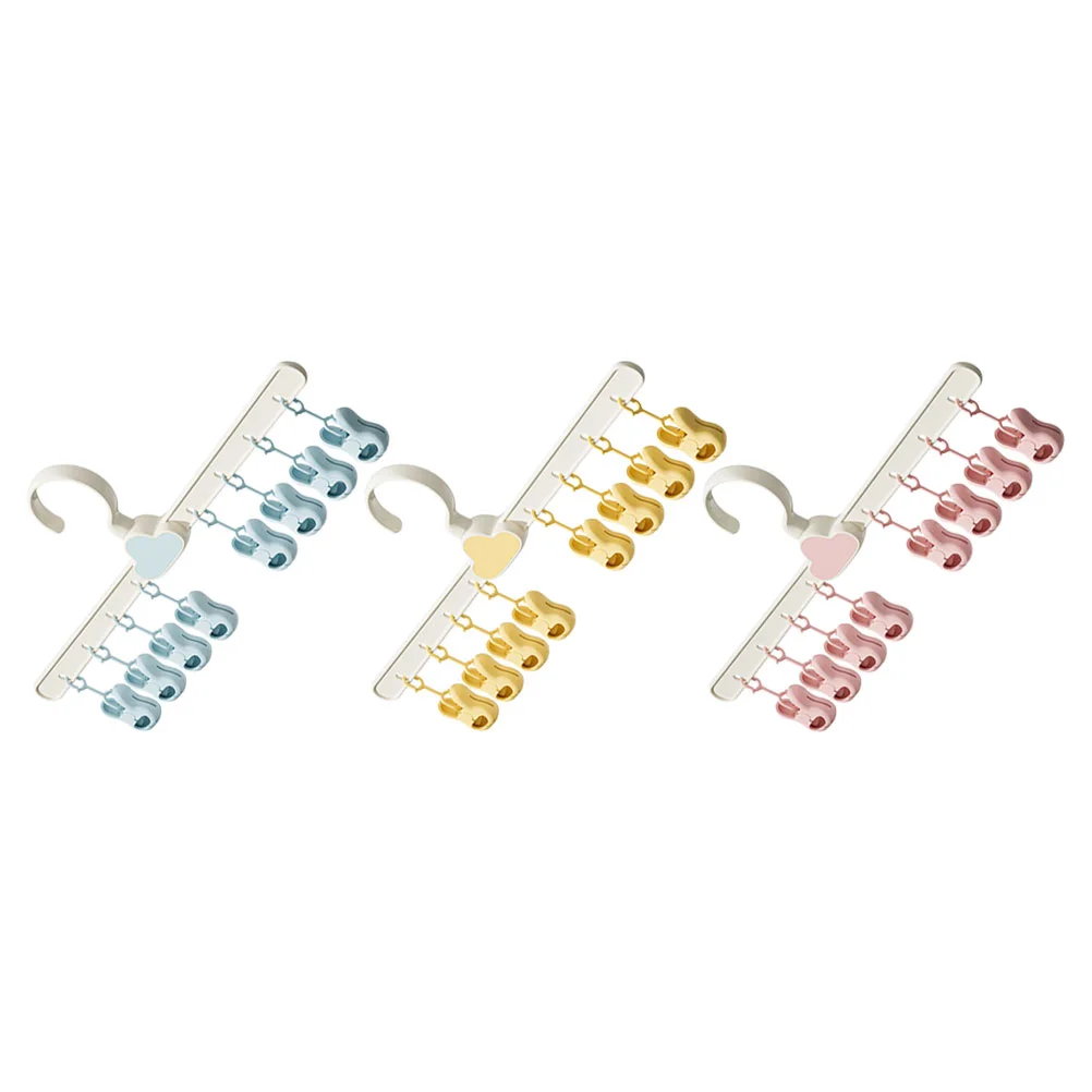 

3pcs Hanger Baby Clothes Drying Racks Windproof Drying Rack Sock Hanger