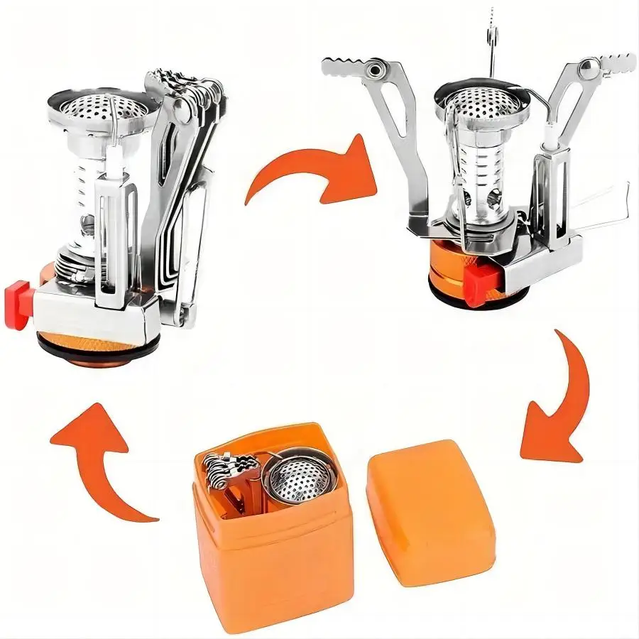 

Portable Camping Stoves Outdoor Cookware Gas Burners, Camping Stove For Hiking Picnic BBQ,Picnic Cooking Split Stoves