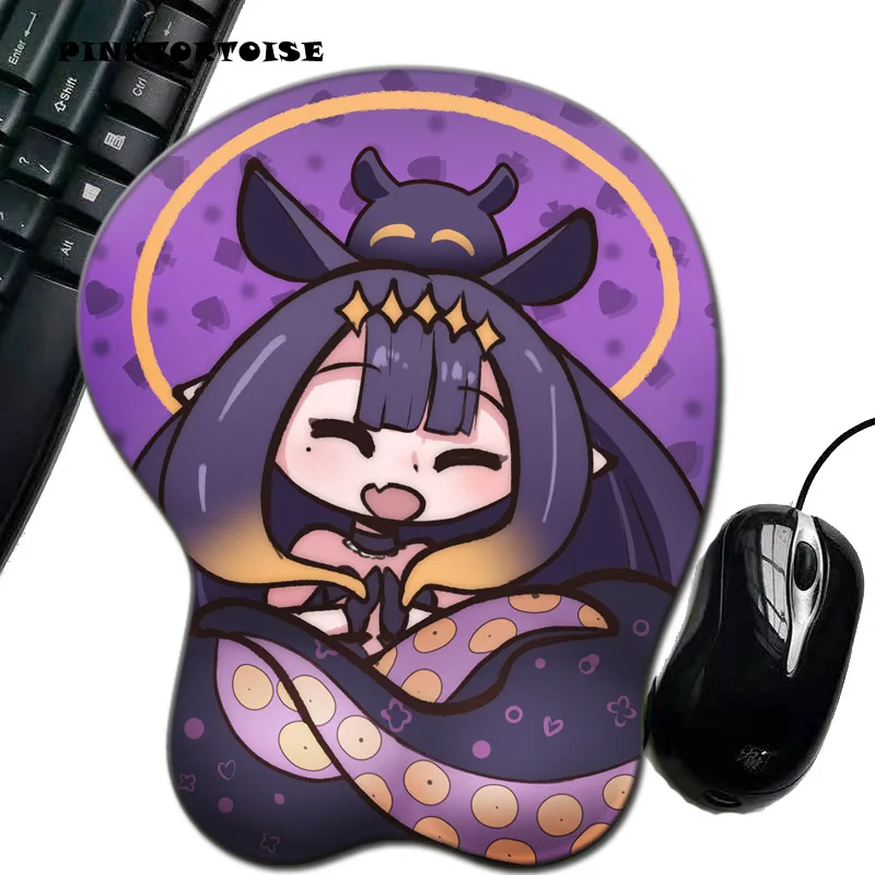 pinktortoise-anime-3d-magic-fairy-mouse-pad-with-silicone-wrist-rest-mousepad-chest-mouse-hand-pc-office-comic-mouse-mat