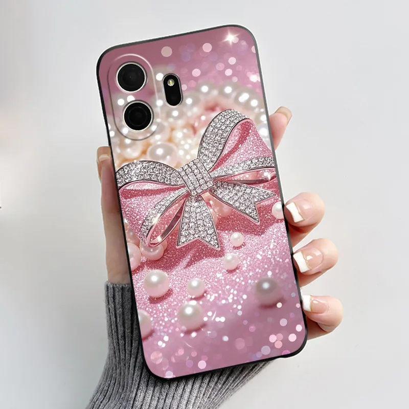 Aesthetic Cute Cat Cartoon Shockproof Silicone TPU Back Cover