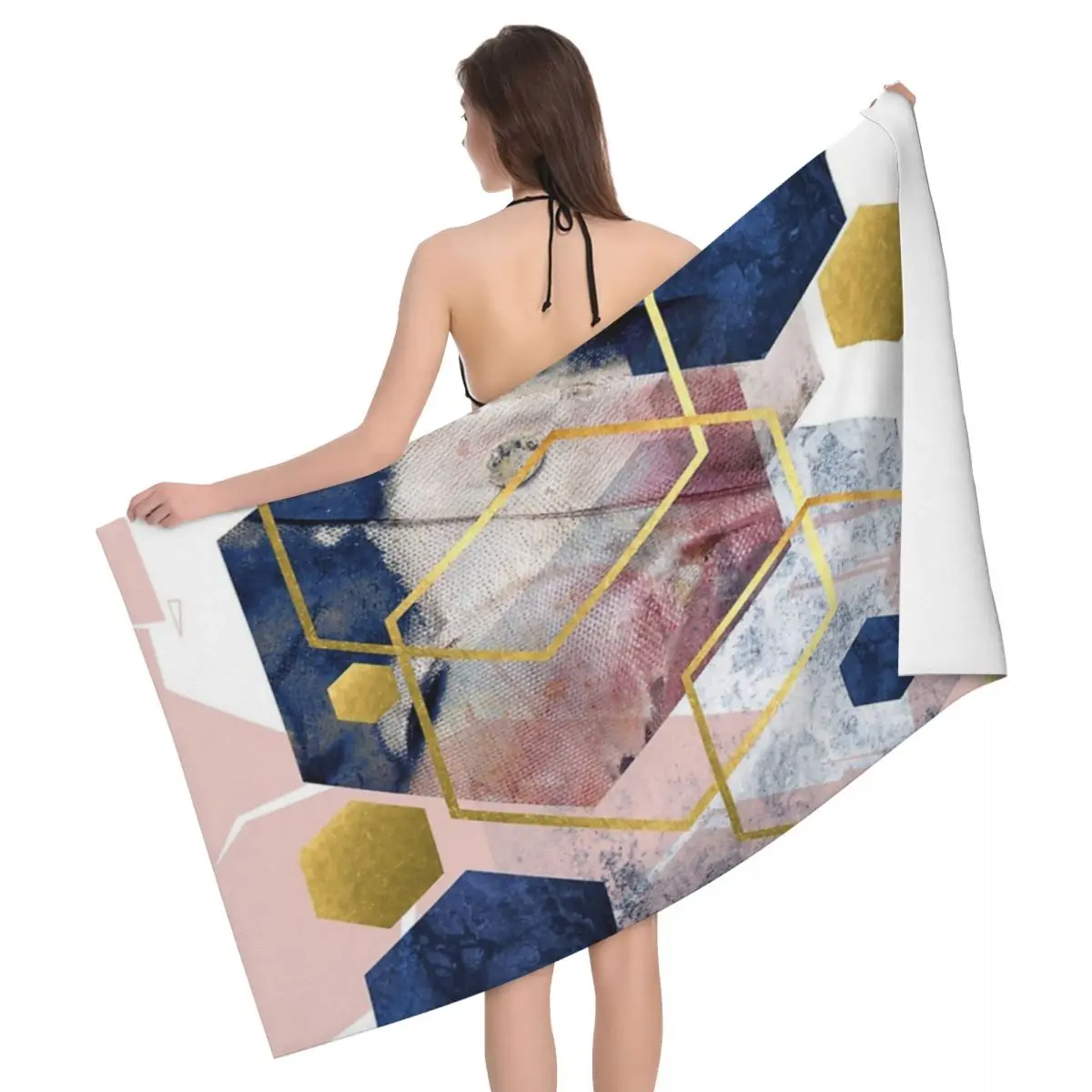 

Абстрактная Гео 80x130 см банное полотенце из микрофибры для пляжа