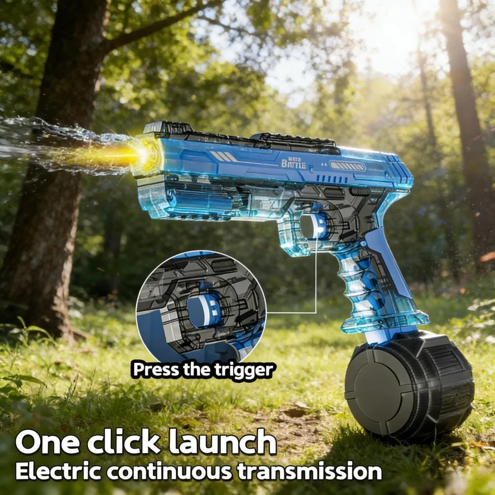 강력한 연속 발사 물총, 해변, 수영장, 정원 게임용 고속 야외 블래스터, 아이..
