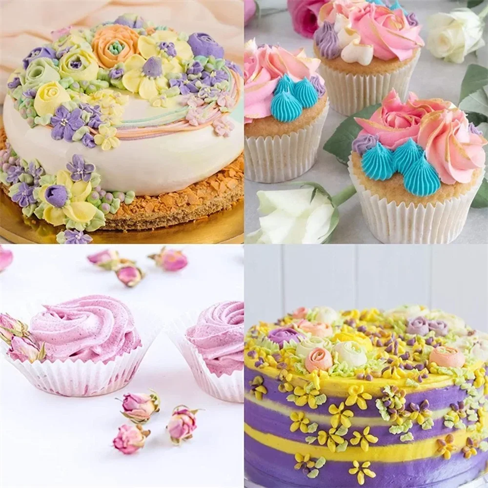 Cake Decorating Tip Set Cake Icing Nozzles Baking Nozzle Set Cake Decorating Nozzle Set 8/27 PCS Set of DIY Baking Tools for Russian Piping Nozzles Stainless Steel Piping Nozzle Set Candy Decoration Baking Cake Tools