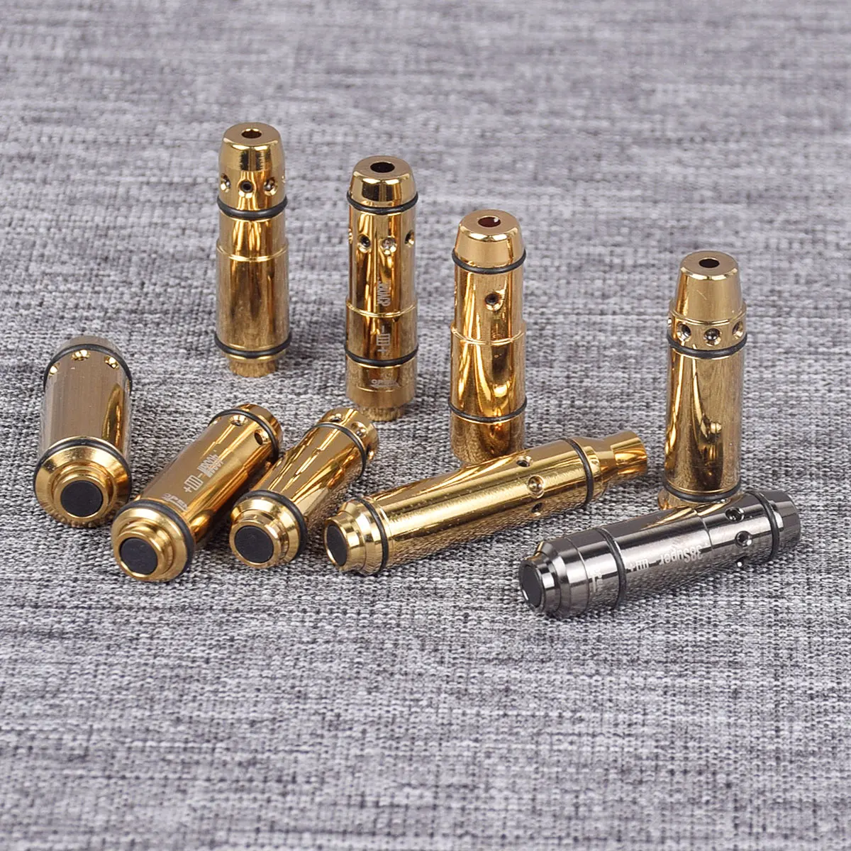 Tactical 9x19mm .40S&W .223Rem Red Dot Laser Training Bullet Bore Sight Dry Fire Trainer Cartridge Boresighter Glock 43 17 19 laser bore sight,dry fire laser trainer,laser bullet training cartridge