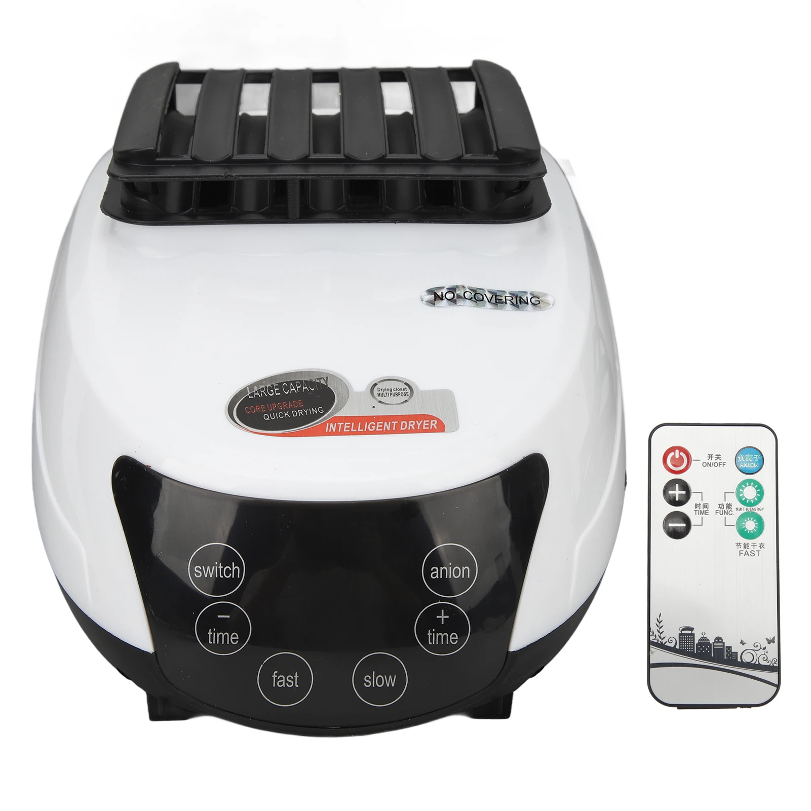 1500W Electric Clothes Dryer Portable Quickly Drying Clothes Shoes Negative ion Heater Dryer Machine Warm Air Remote Control 5