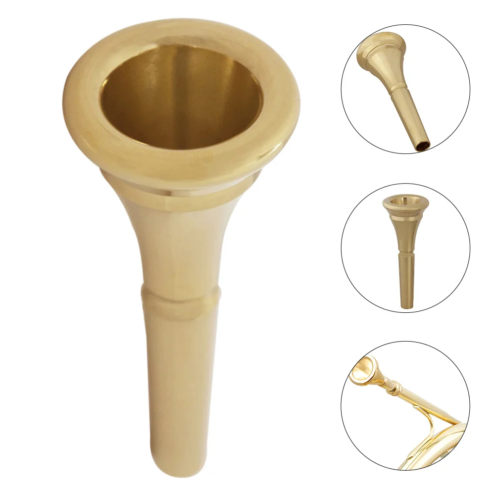 French Horn Mouthpiece Part Replacement Music Instrument Small Durable Supply for Useful Professional Tool Beginners