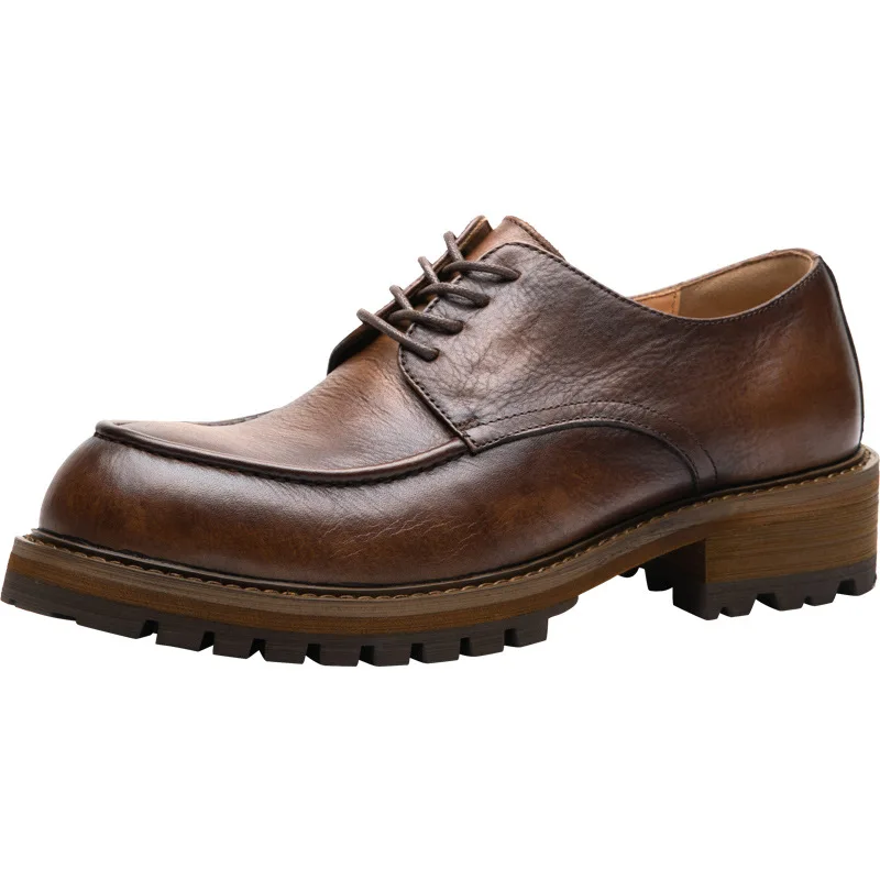 Genuine Leather Mens Casual Business Shoes Luxury Handmade Quality Fashion British Style Wedding Oxfords Social Shoes Male