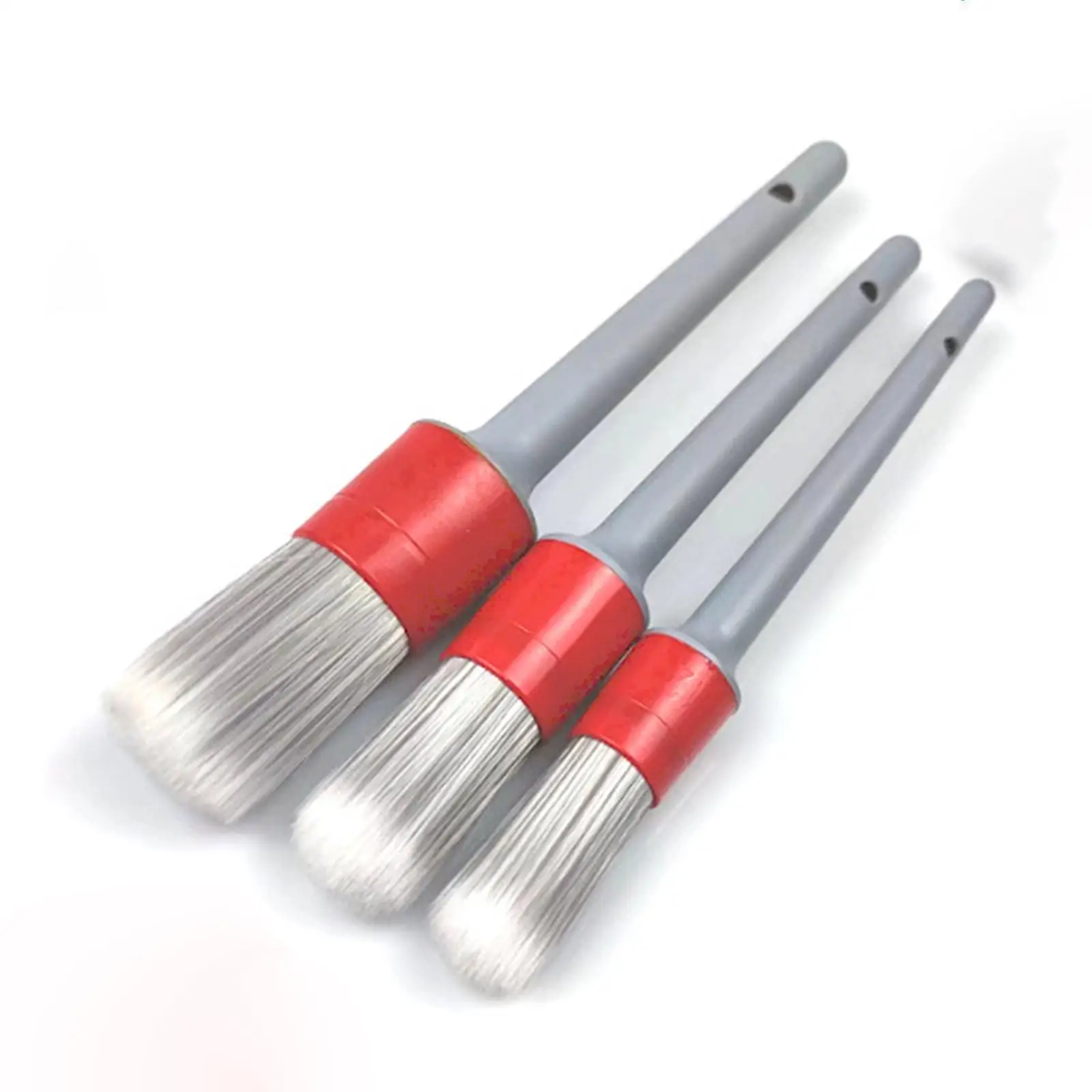 

3 Pieces Car Detailing Brush Set Accessory for Dashboard Seats Wheels