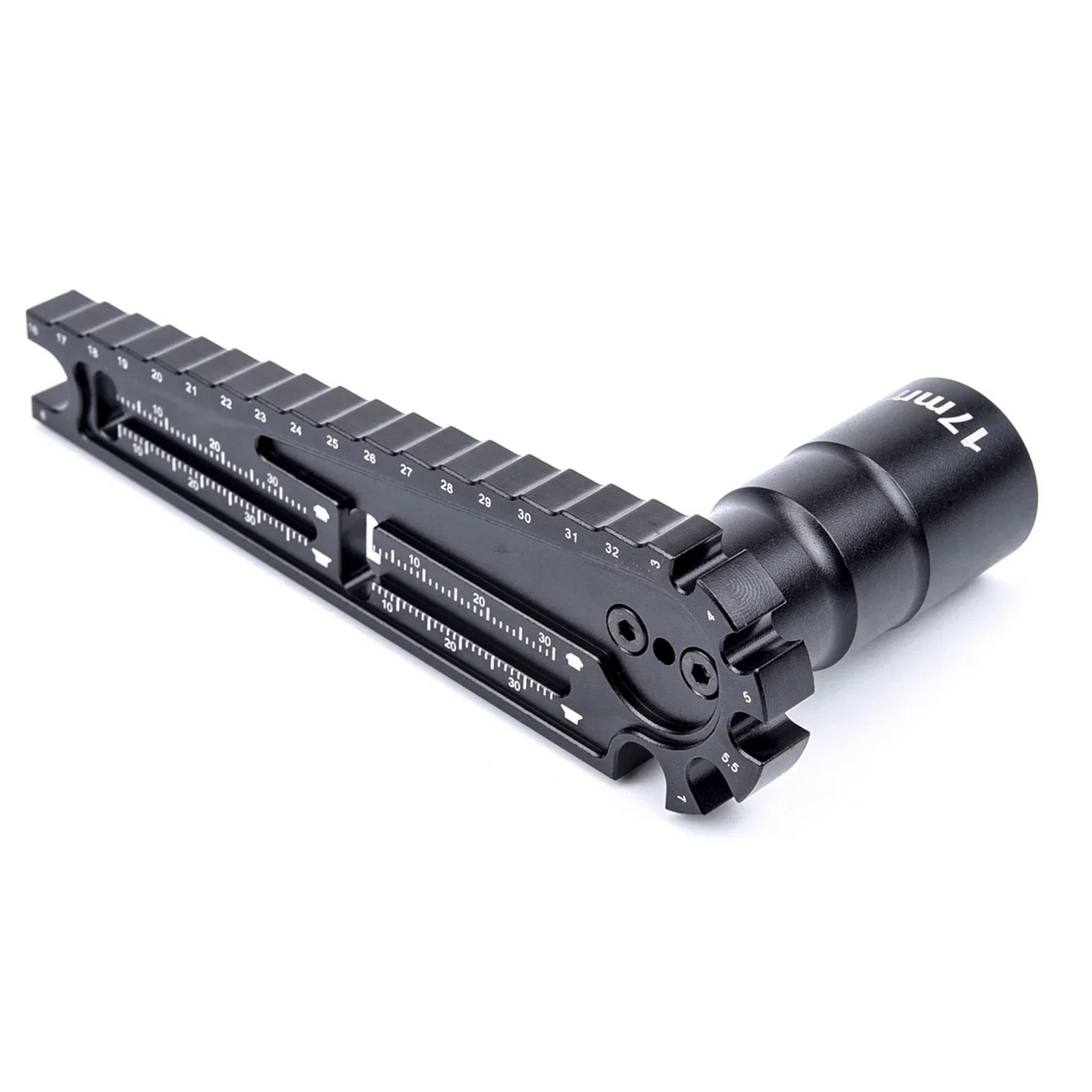 Outil RC 17mm/8mm écrou hexagonal + règle de secousse aluminium
