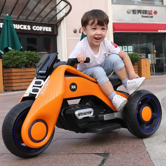 Children's outside electric motortricycle Hurricane 6188/6199,Dazzling-cool electric children toy car,best quality and gifts 2