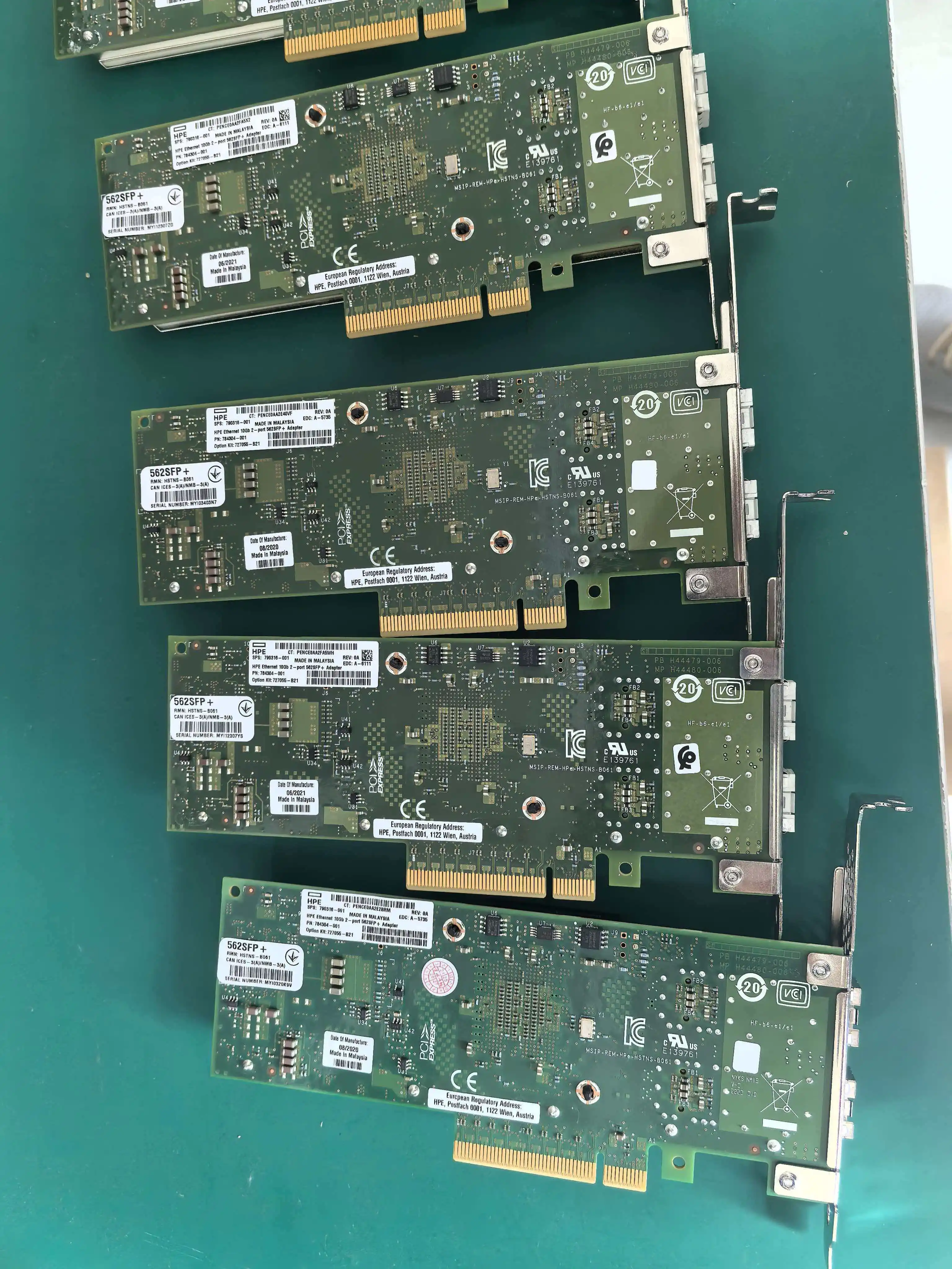 HPE 562SFP+ 10Gb 이더넷 어댑터 | 790316-001 784304-001 X710-DA2 인텔 NIC HP 서버용