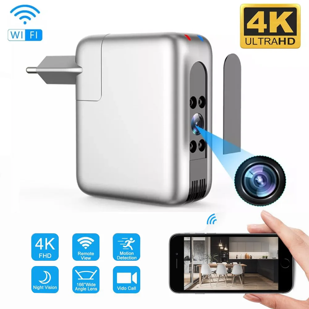 4k Wifi Mini Camera Usb Espia 1080p Hd Wireless Plug Micro Camcorder