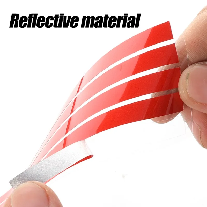 Reflective Red Car Stickers and Grille Mouldings for Front Hood Decoration