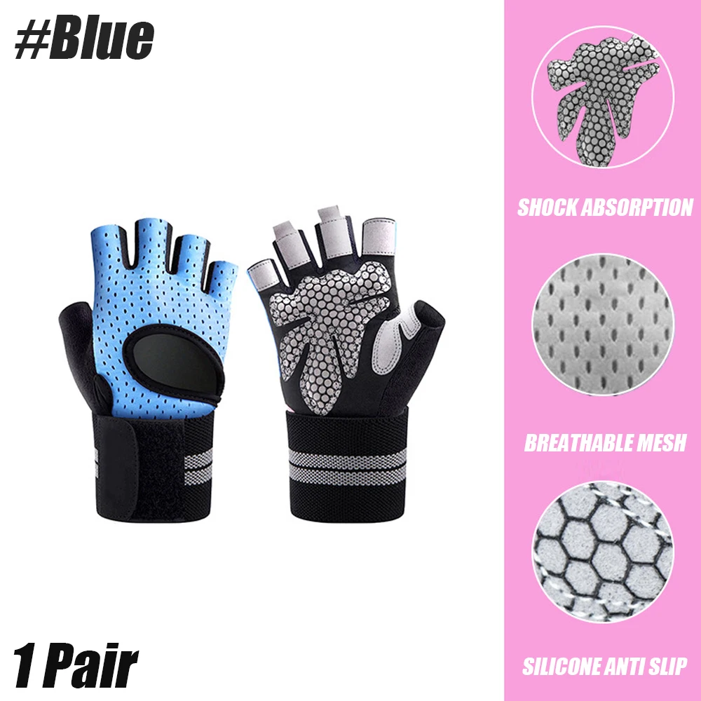 Dumbbell Workout Non-Slip Training Gloves with Wrist Support