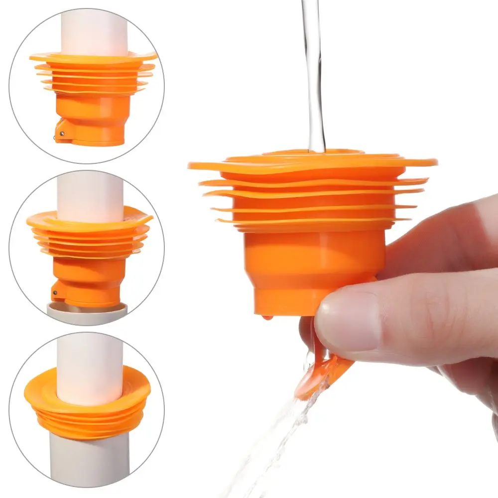 

1Pc Water Pipe Plug Deodorant Silicone Core Anti-smell Water Pipe Drain Cover Seal Tubes Core Kitchen Bathroom Accessories