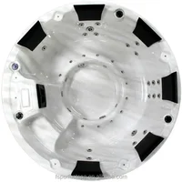 Hot Sale 6 Person Round Bathtub Outdoor Spa Round Hot Tub With CE 1
