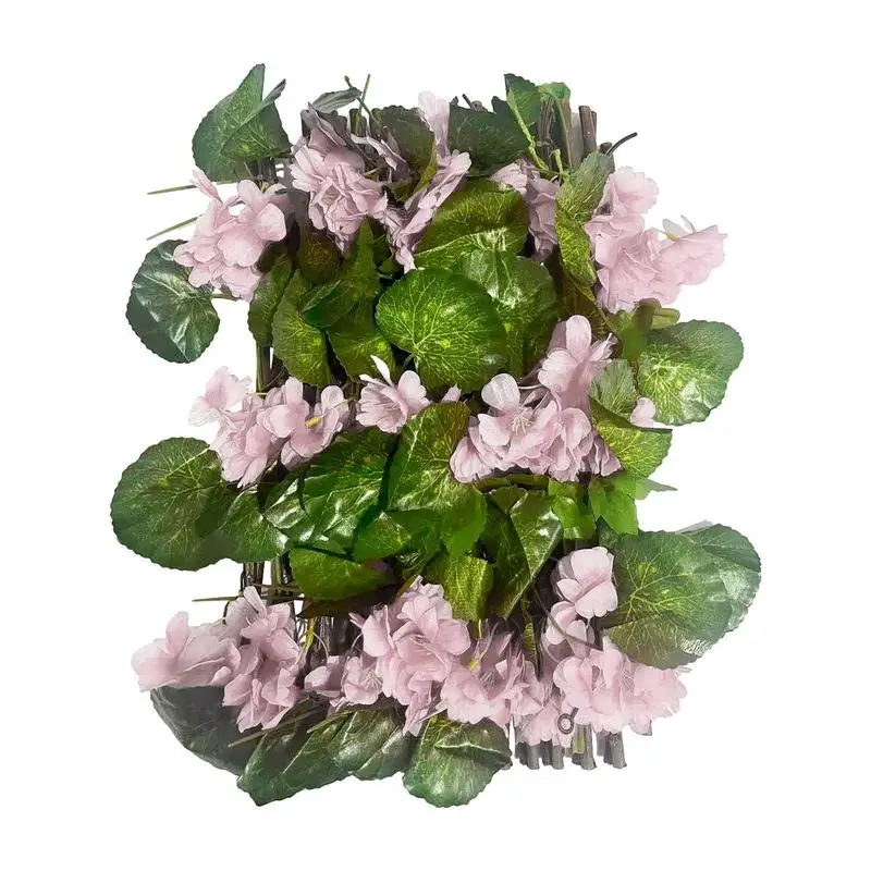 

Расширяемый забор для конфиденциальности, искусственная вишневая решетка, реалистичный забор для конфиденциальности, регулируемые цветы, решетка для сада и помещений