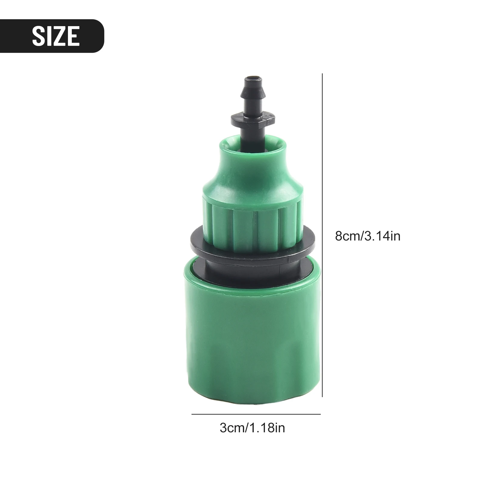 

Brand New Hose Quick Connector Adapter Water Hose Car Wash Hose Connector Tool Accessories Garden Green Micro Irrigation Adapter