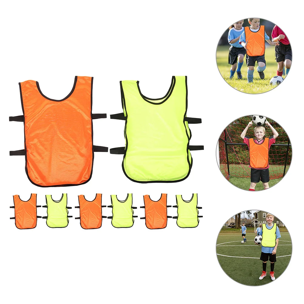 

8 Pcs Soccer Balls Children Training Vest Quick-drying Vests Pinnies for Aldult Basketball Sports Kids