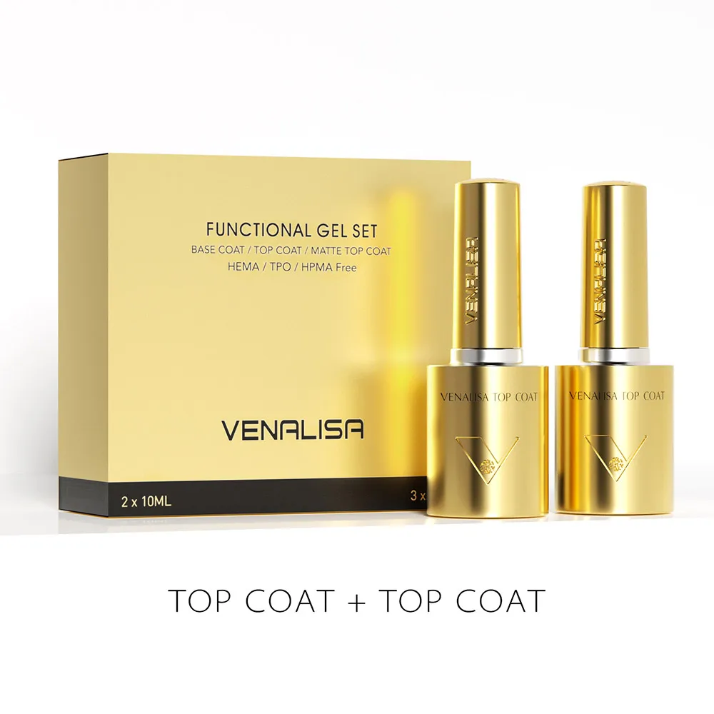 Premium Venalisa Nail Gel Polish Kit - Ultra Glossy, Long-Lasting & Matte Finish