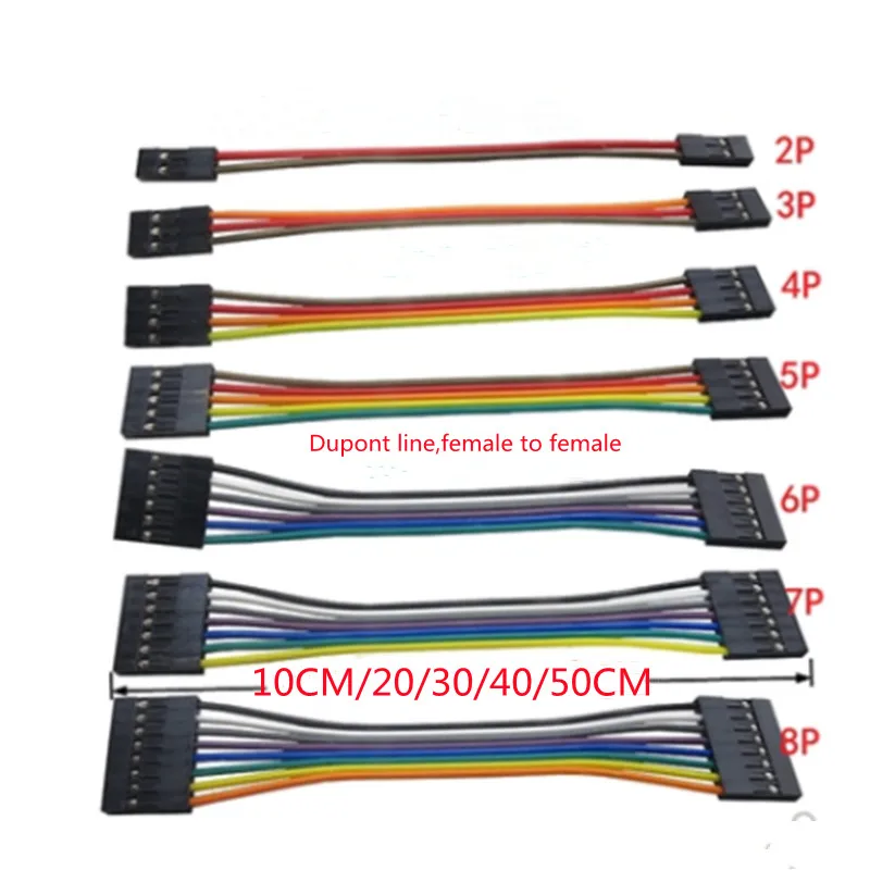 Câbles JST 2 Broches Avec Connecteurs - Longueurs 10 à 30 Cm - Section 20 AWG - Silicone Rouge/noir - Lot De 10 Paires