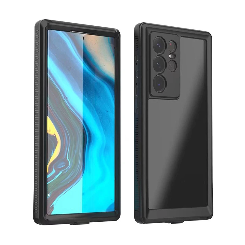 Waterproof For Samsung Galaxy S22 Ultra Plus Note 20 5g Case Soft Clear