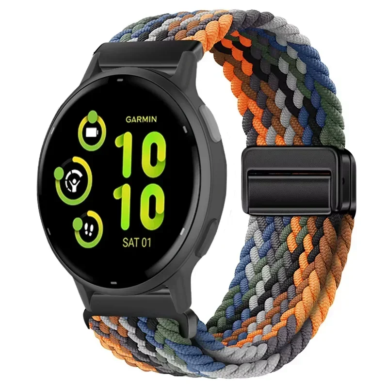 Enhanced Nylon Strap with Adjustable Magnetic Wristband, Available in 20mm and 22mm Sizes