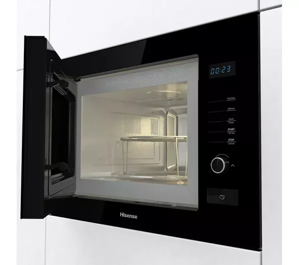Brand New Built-in Solo Microwave Oven and Grill - Hyxense HB25MOBX7GUK  - Black 2
