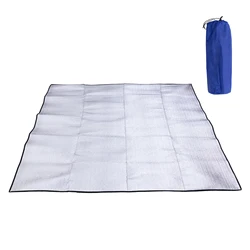 Ultralight Waterproof Outdoor Sleeping Mat and Picnic Blanket - 1.5x2M (Silver)