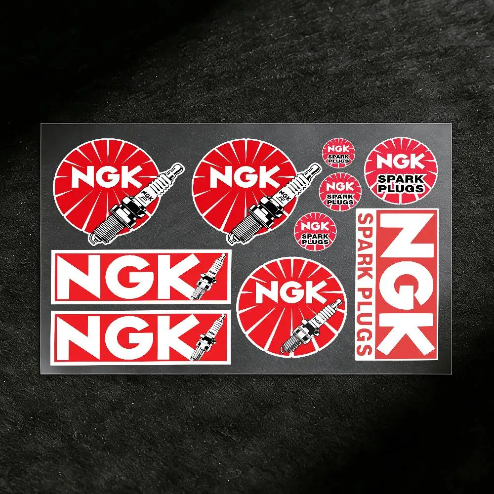 1pc 스티커 NGK 모토 스티커 자동차 바디 범퍼 창문 오토바이 노트북 벽 비닐 데칼 자동차 튜닝 액세서리