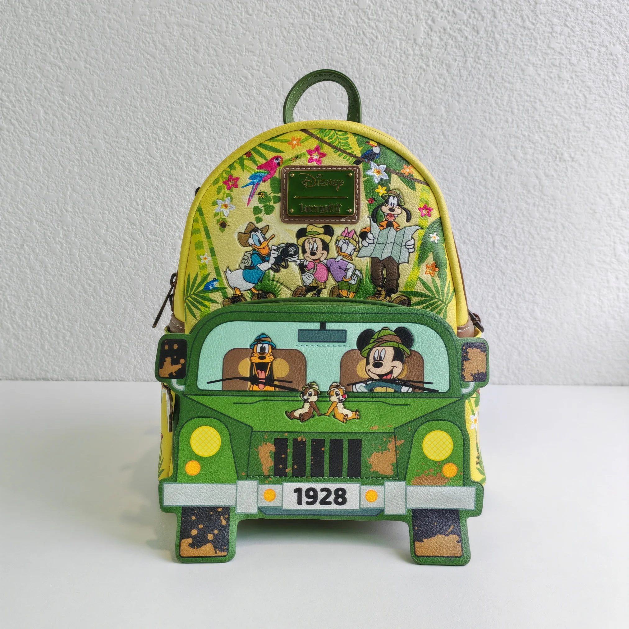Nueva mochila Disney Loungefly con bonito diseño bordado de dibujos animados, mochila mini informal y de moda, regalo de cumpleaños para niños