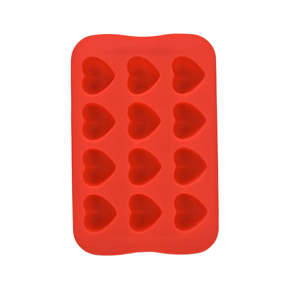 

DIY 12 Cavities Ice Shapes For Chocolate Cube Tray Love Heart Shaped Ice Shapes For Chocolate Making Mold Chocolate