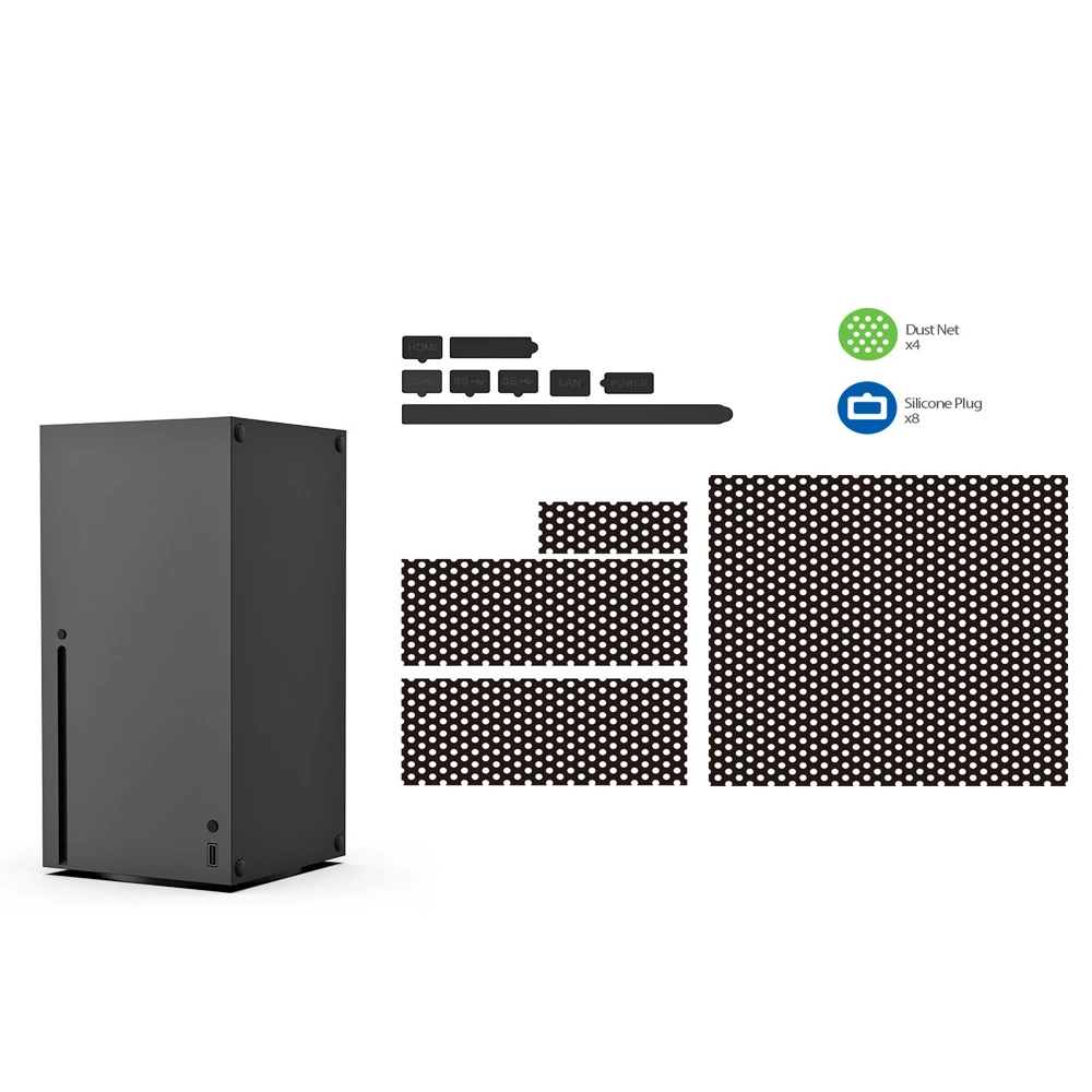 Host Coperchio Antipolvere Filtro A Rete Jack Stopper Kit Per X Box Series X, Console Di Gioco Tappi Antipolvere Pack Accessori Protettivi