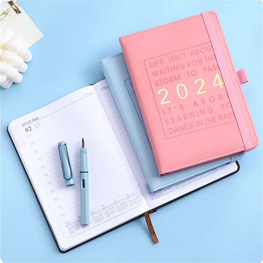 

2024 Schedule Notebook Diary Agenda Planner Notepads Students School Office Stationery