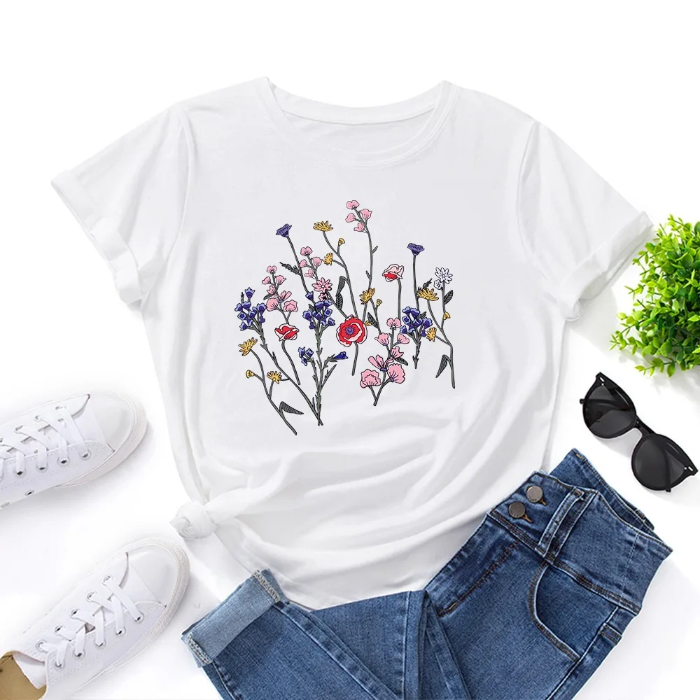 JFUNCY Oversized Women's T-shirt Graphic T Shirt Women Short Sleeve Tee Top Summer Cotton Female Tshirt Harajuku Woman Clothing