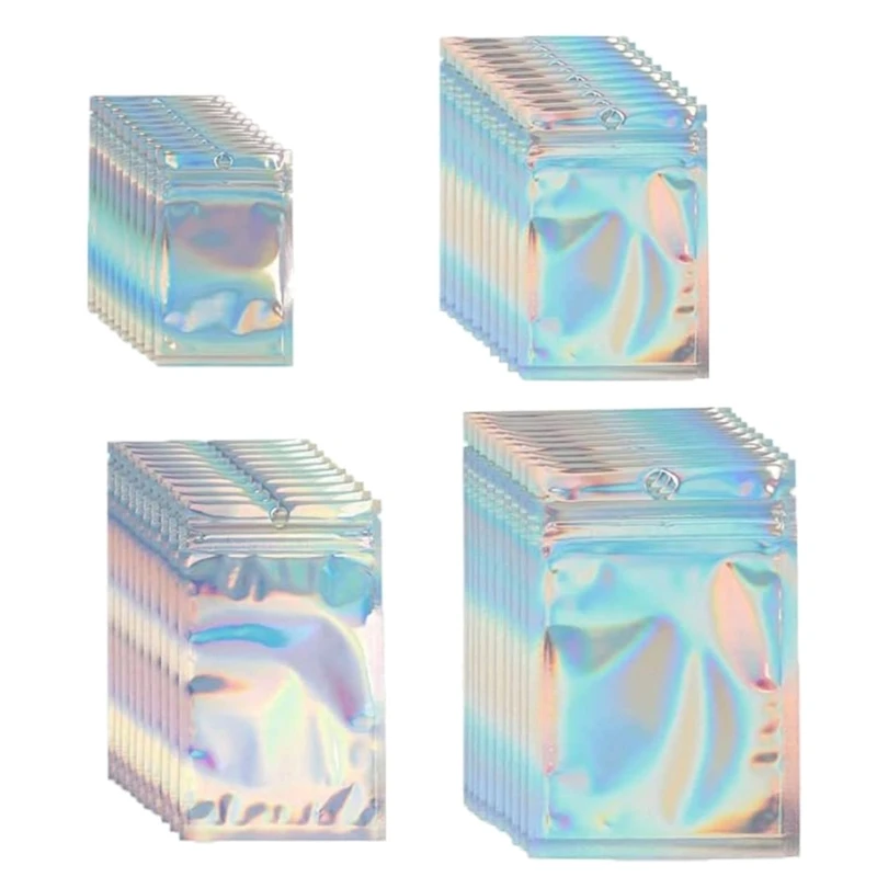 

Pack of 200 Resealable Jewelry Bag Fashionable Jewelry Storage Poccket Convenient Storage Packaging Pouches