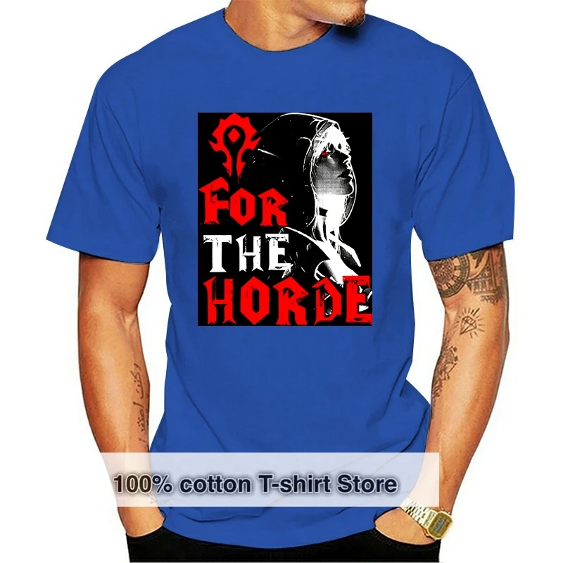 Fashion Man Horde Sylvanas Winfunner Wow T Shirt Casual Top Uomo O Collo T Shirt Adulto