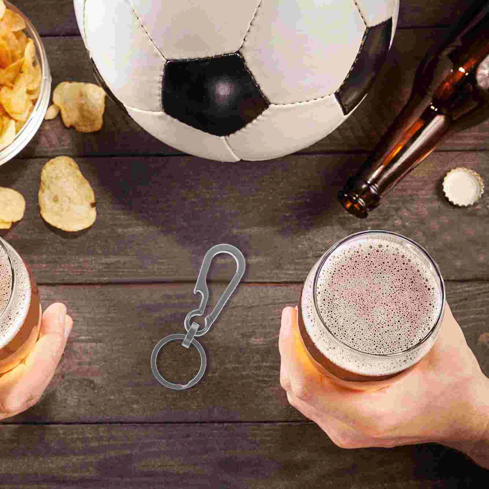 

Carabiner Key Multi-function Metal Ring Bottle Beer Opener Heavy Duty Keychain Bottle Opener Tool Outdoor Climbing Accessory