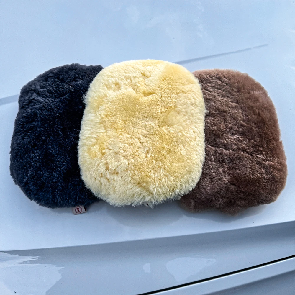 AUTOBRIGHT Pure Wool Car Wash Gloves Luxurious Softness Scratch-Free Durable High-Quality Mitt Professional Auto Care Tool car cleaning gloves