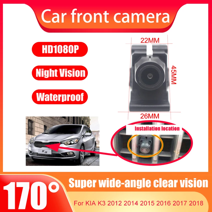 

AHD 1080P рыбий глаз CCD автомобильная парковочная позитивная камера с логотипом для Kia K3 2012 2013 2014 2015 2016 2017 2018 водонепроницаемая