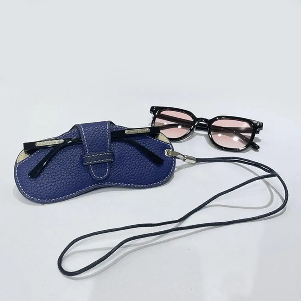Women's Leather Soft Glasses Case - Fashionable Portable Eyewear Accessory
