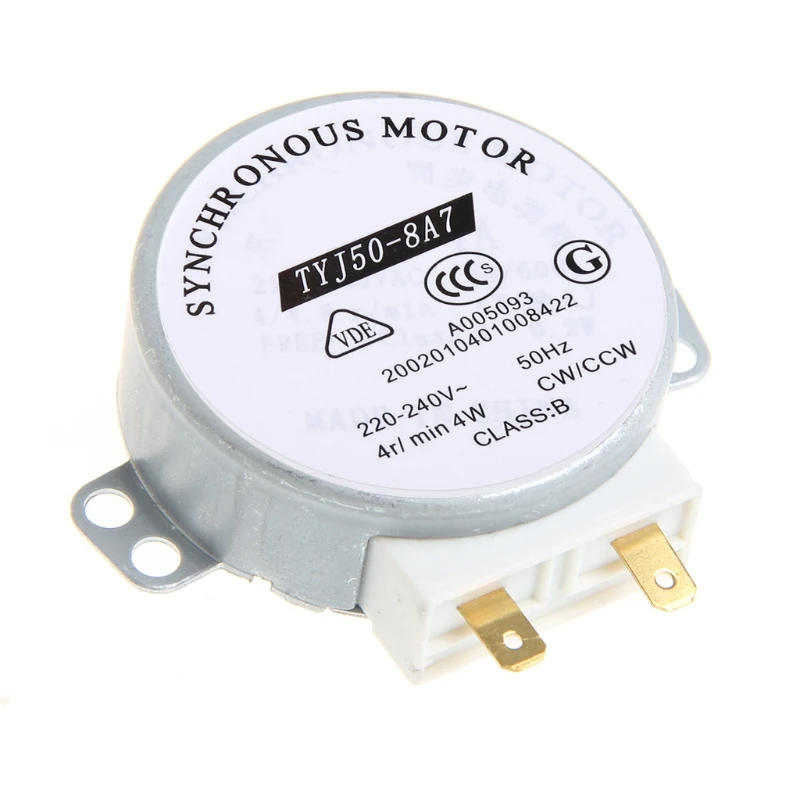 공기 송풍기 50/60Hz TYJ50-8A7 트레이용 220-240V 4W 6RPM 48mm 동기 모터