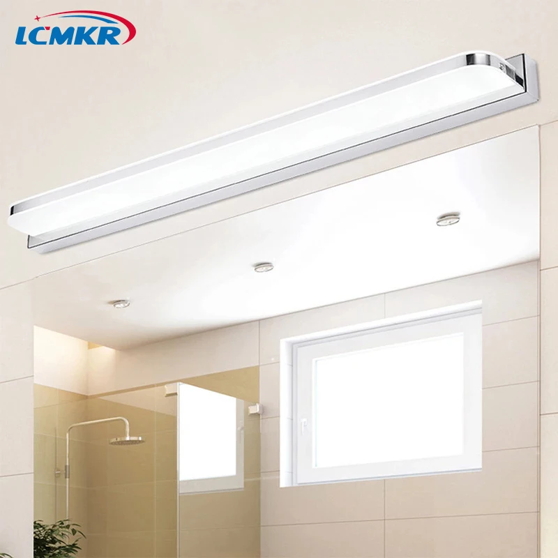 

Новинка 2022, зеркальный передний светильник для ванной комнаты, светодиодный настенный светильник для макияжа, домашний декор, водонепроницаемый внутренний светильник 40 см/45 см/50 см