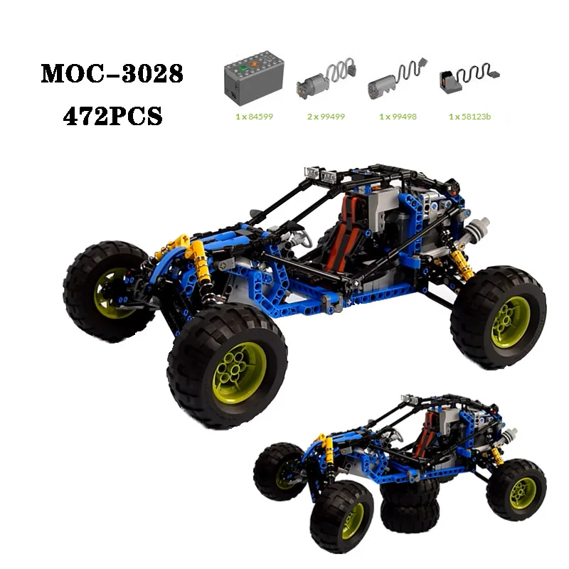 

Classic Building Block MOC-3028 Off-road Vehicle High Difficulty Splicing Toy 472PCS Adult and Children's Toy Birthday Gift
