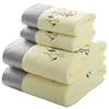 Lace Embroidered Bath Towel Set Microfiber for Adults Colourful Tree Bathroom Face Bath Towels Quick Dry Family Set Large Thick 6