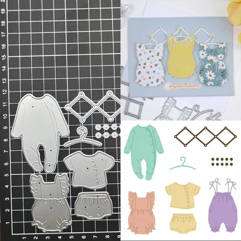 

Baby Clothes Metal Cutting Dies for DIY Scrapbooking Album Paper Cards Decorative Crafts Embossing Die Cuts