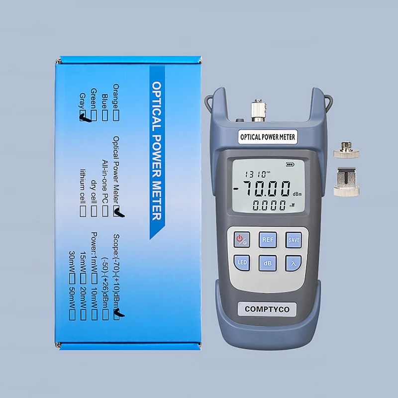 

OPM and 1MW 10MW 20MW 30MW 50MW VFL FTTH Fiber Optic Cable Tester Tool Kit Optical Power Meter -70 ~+10dBm