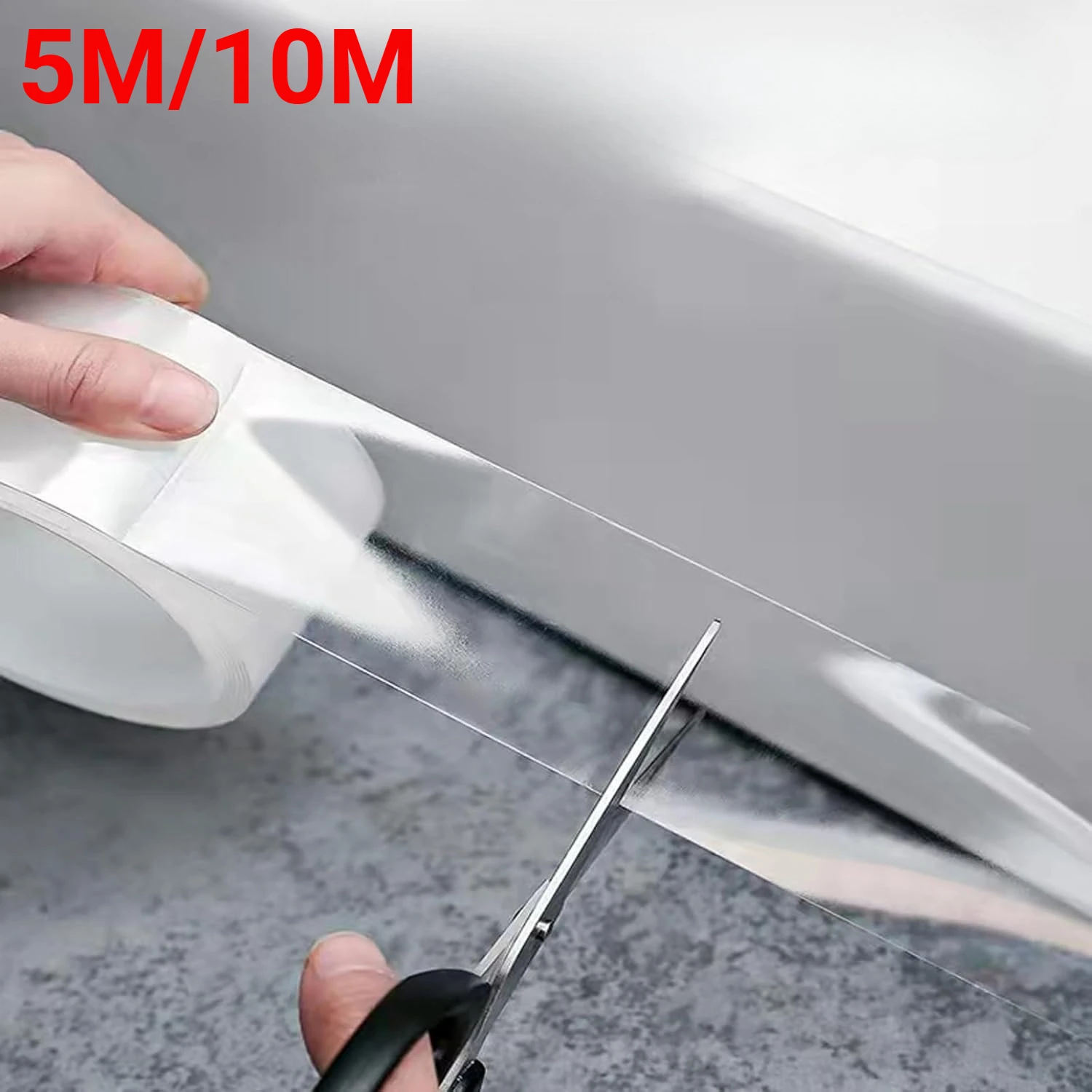 3cm/5cm 폭 투명 방수 나노 테이프 주방 욕실 싱크대 코킹 스트립 자가 접착 무흔적 단면 테이프