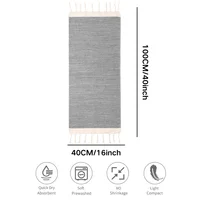 YEUZLICOTTON Turkish Polyester Cotton Thickened Plain Color Tassel Beach Towel 100% Cotton Diamond Lattice hand Towel 2024 2